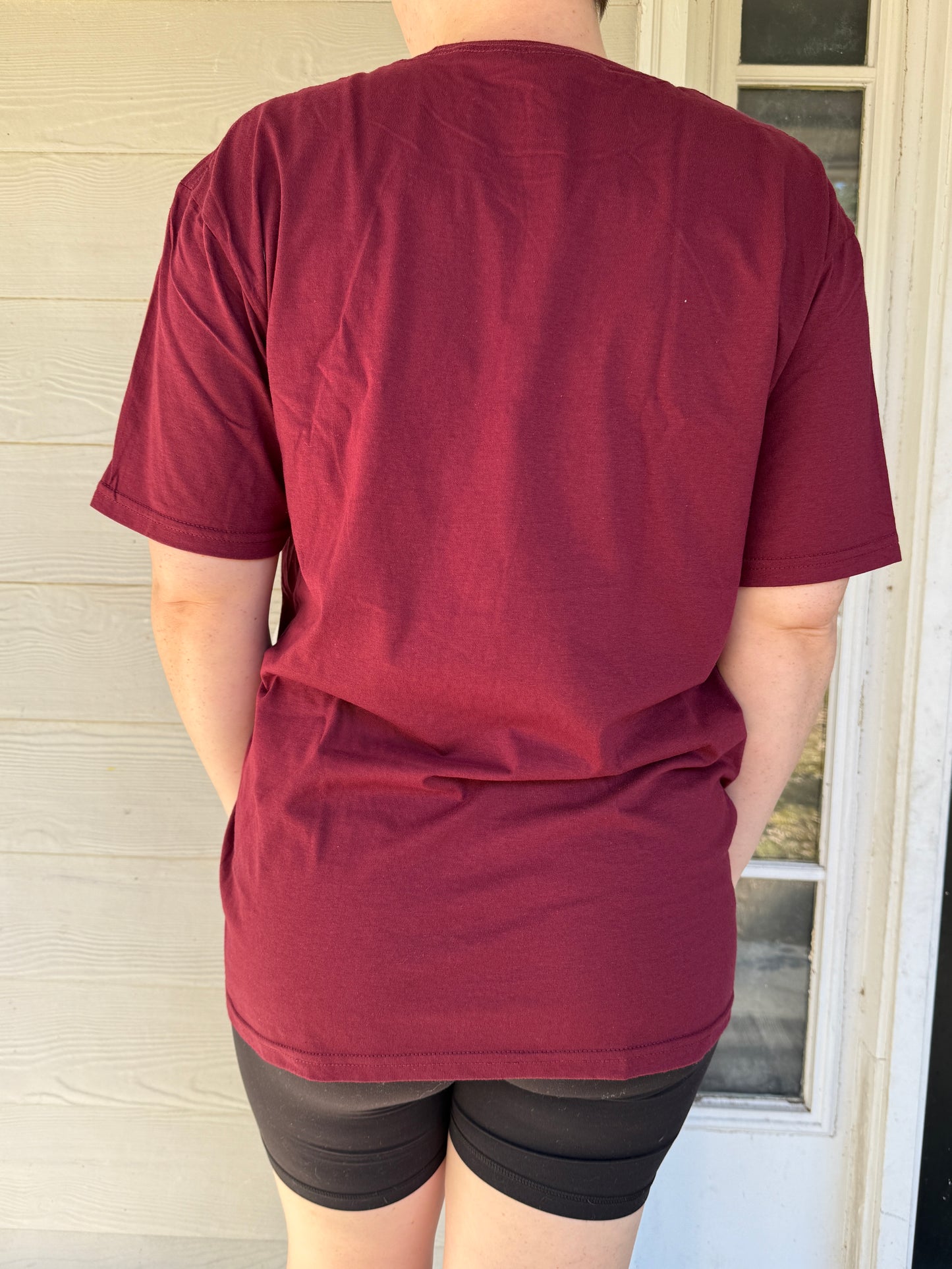 Moth Moon Maroon Tee