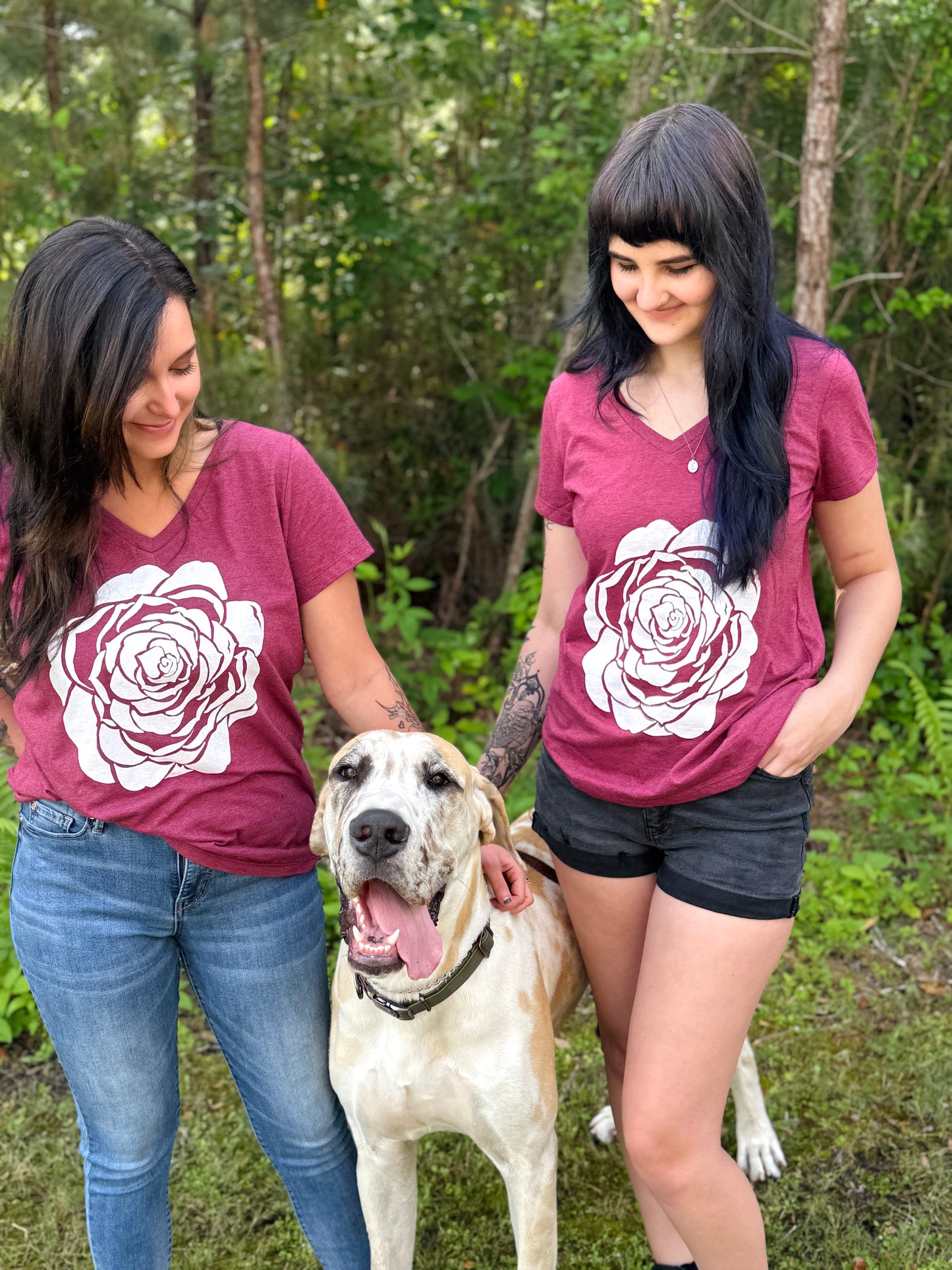 Bold Bloom Camellia Tee