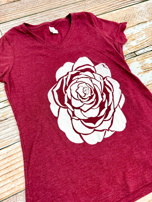 Bold Bloom Camellia Tee