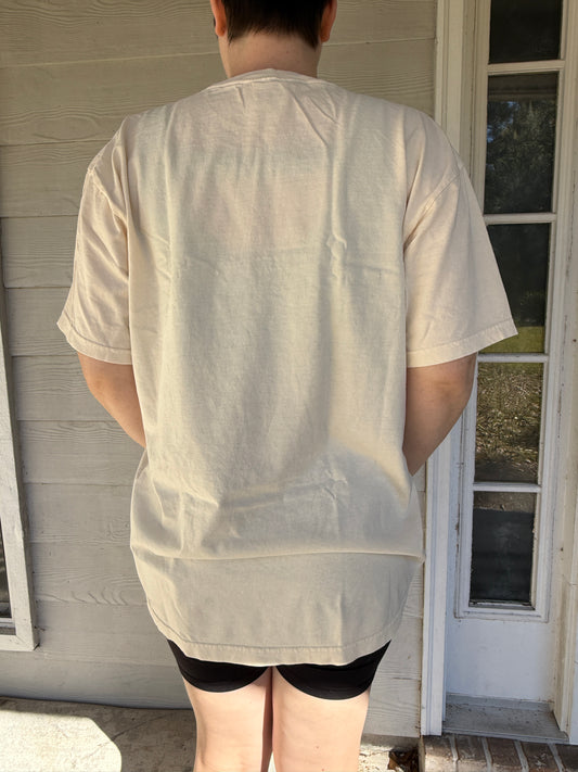 Sea Turtle Coastal Christmas cream Tee