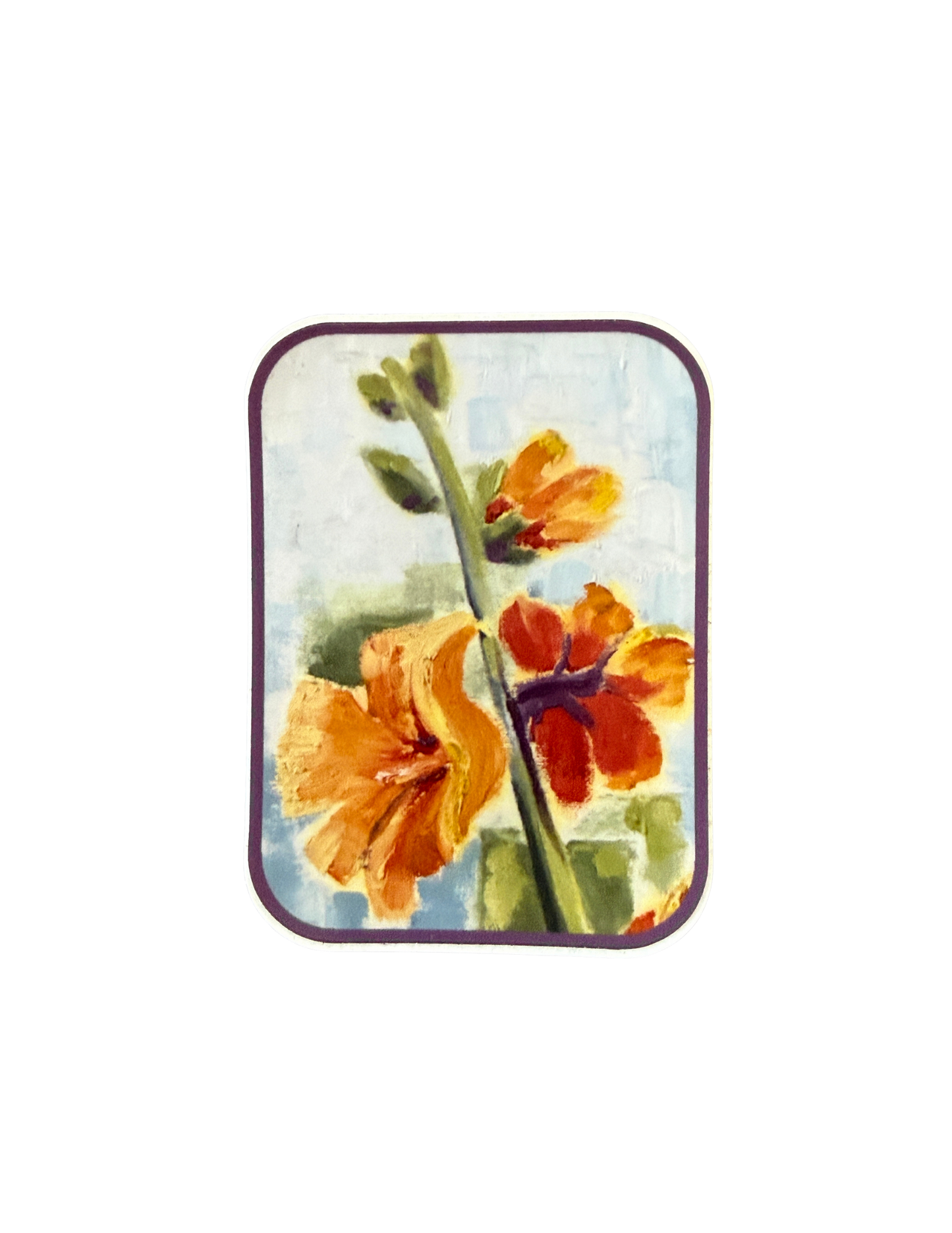 Grandpa's Hollyhocks Sticker