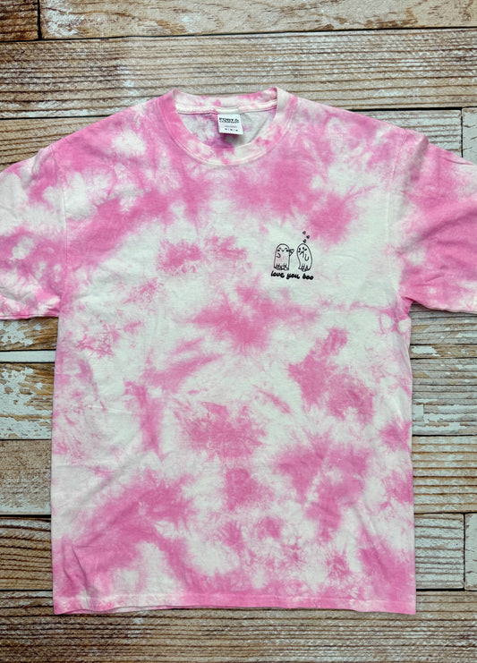Love You Boo Ghost Pink Tee