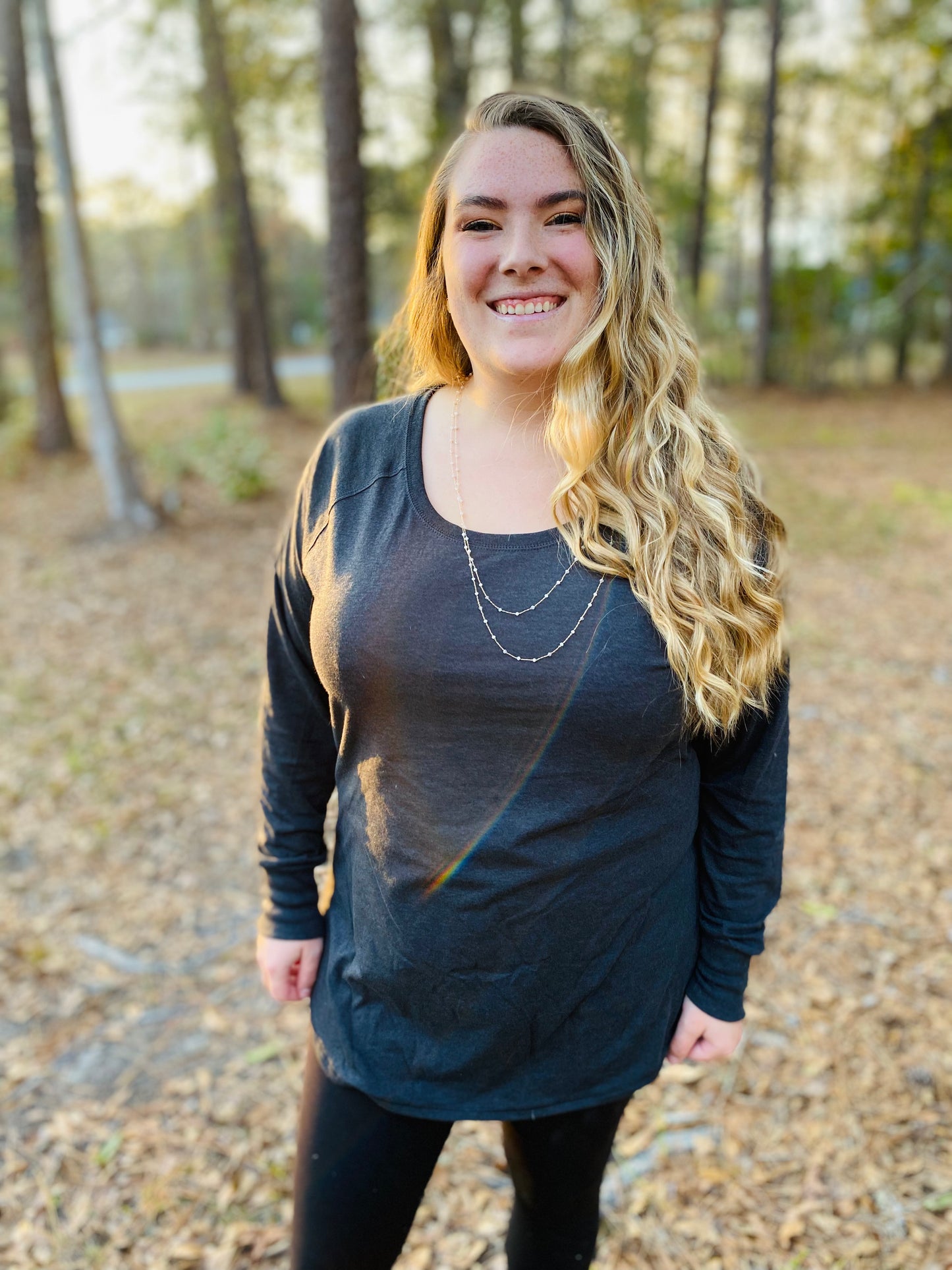 Butterfly Back Wing Long Sleeve Tee