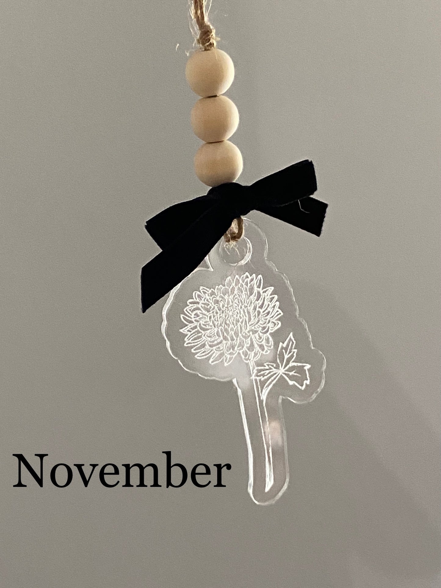 Birth Month Flower Ornament