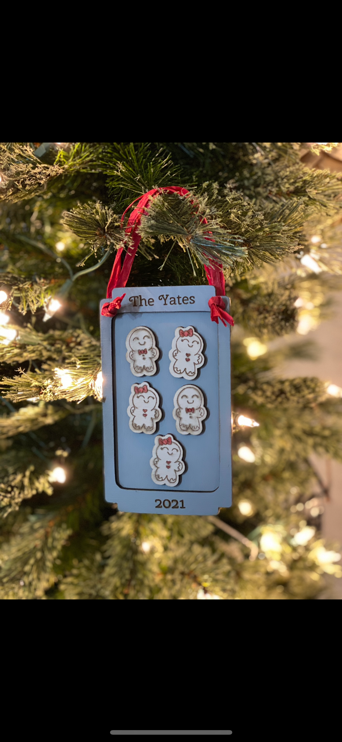 Gingerbread Fam! Ornament