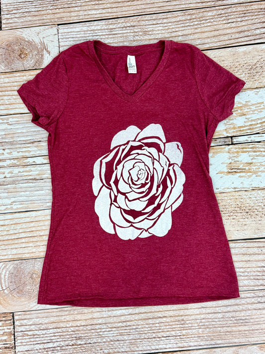 Bold Bloom Camellia Tee