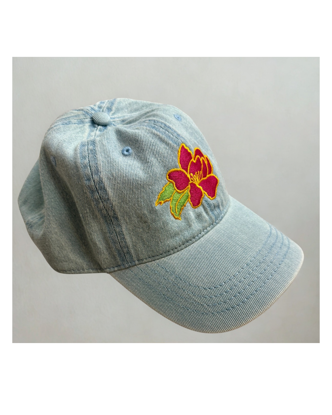 Camellia Denim Hat