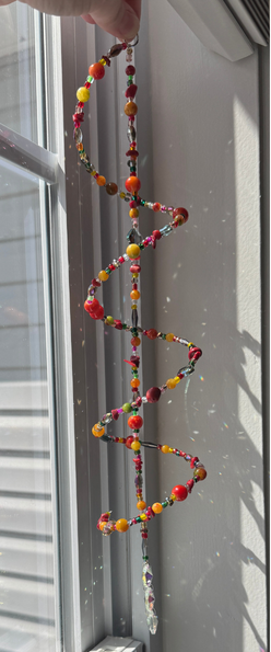 9/25 Craft Class: Beaded Spiral Sun Catchers