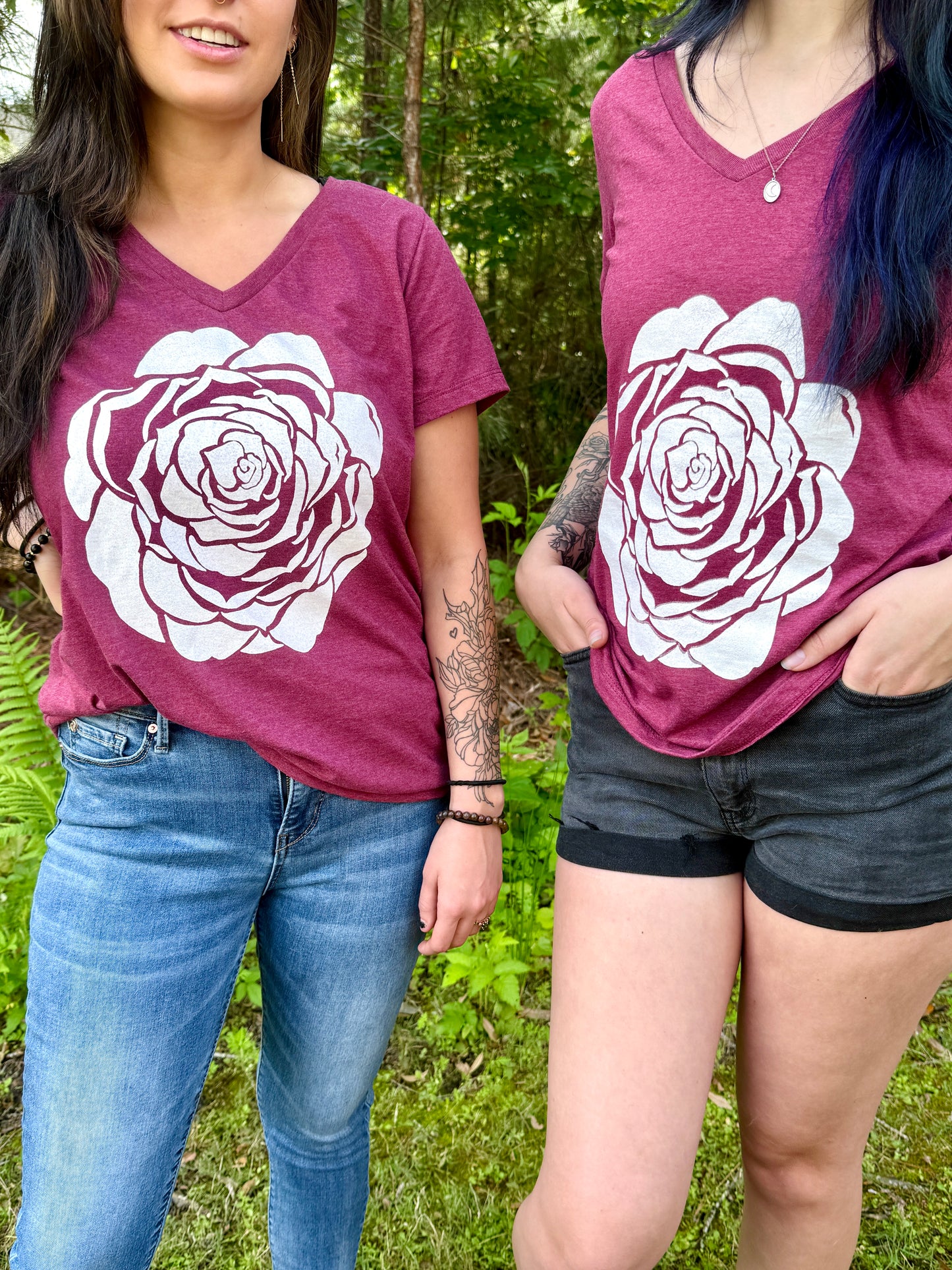 Bold Bloom Camellia Tee
