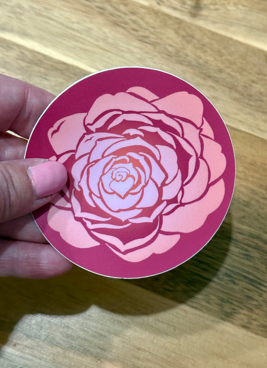 Camellia Flower Sticker