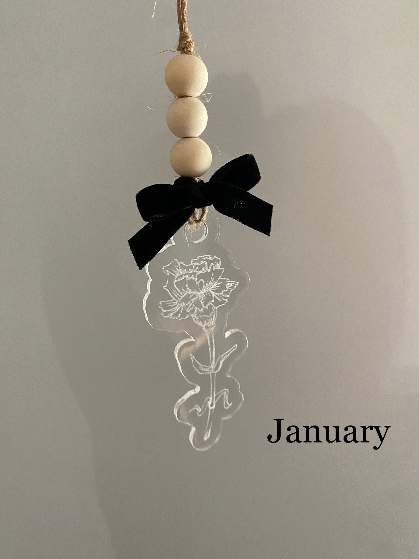 Birth Month Flower Ornament