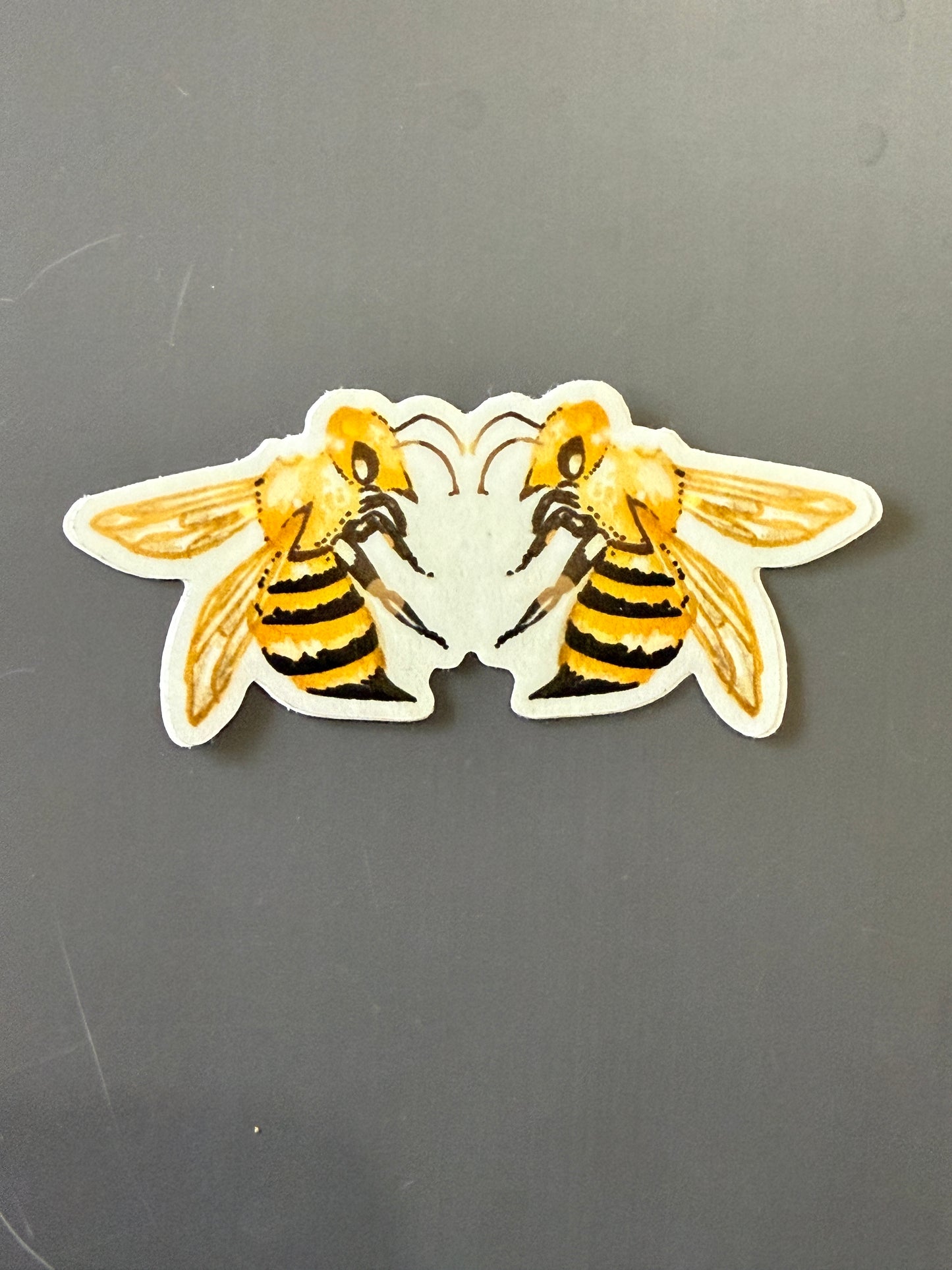Bee Heart Sticker
