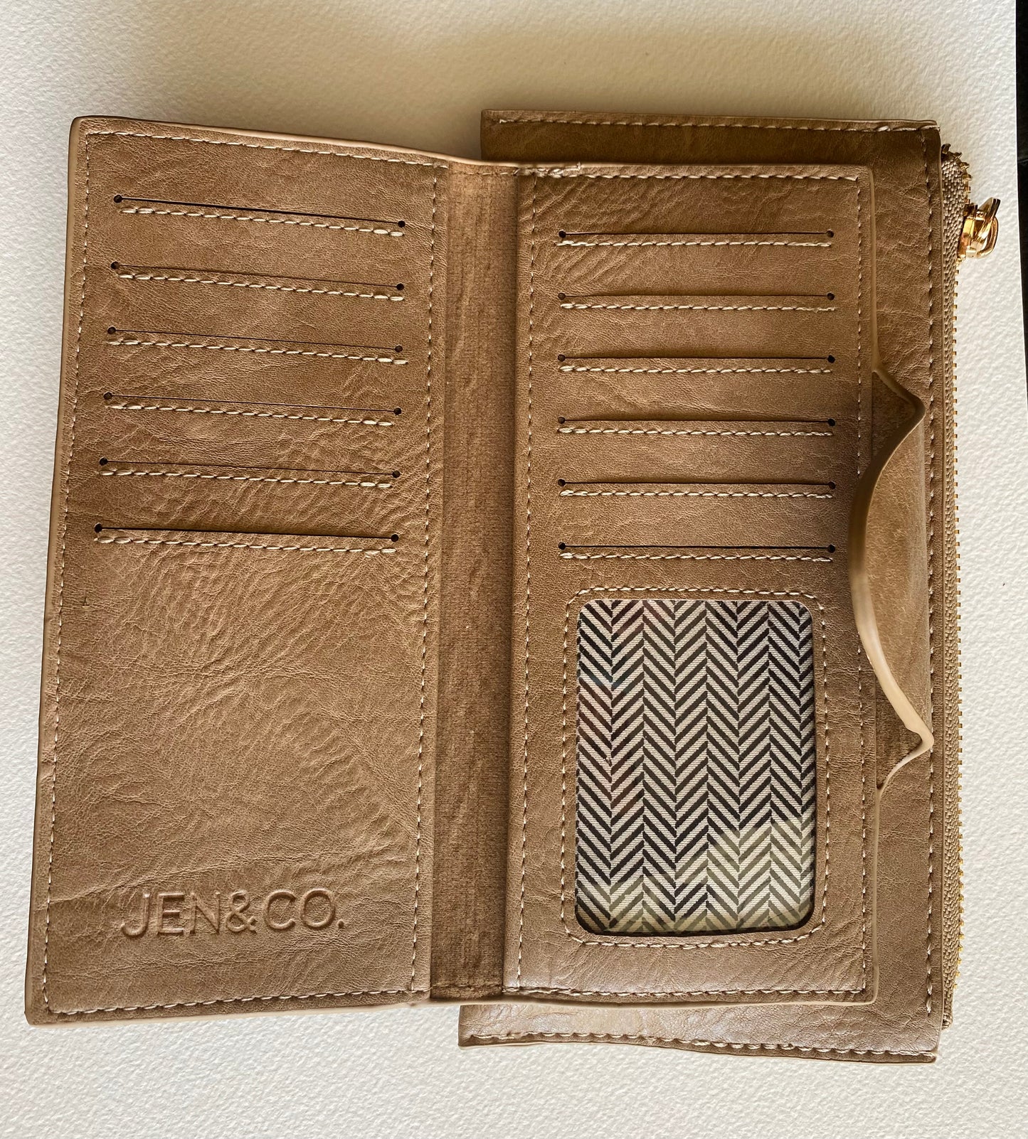 Wallet with Snap Closure and Zip Change Pocket