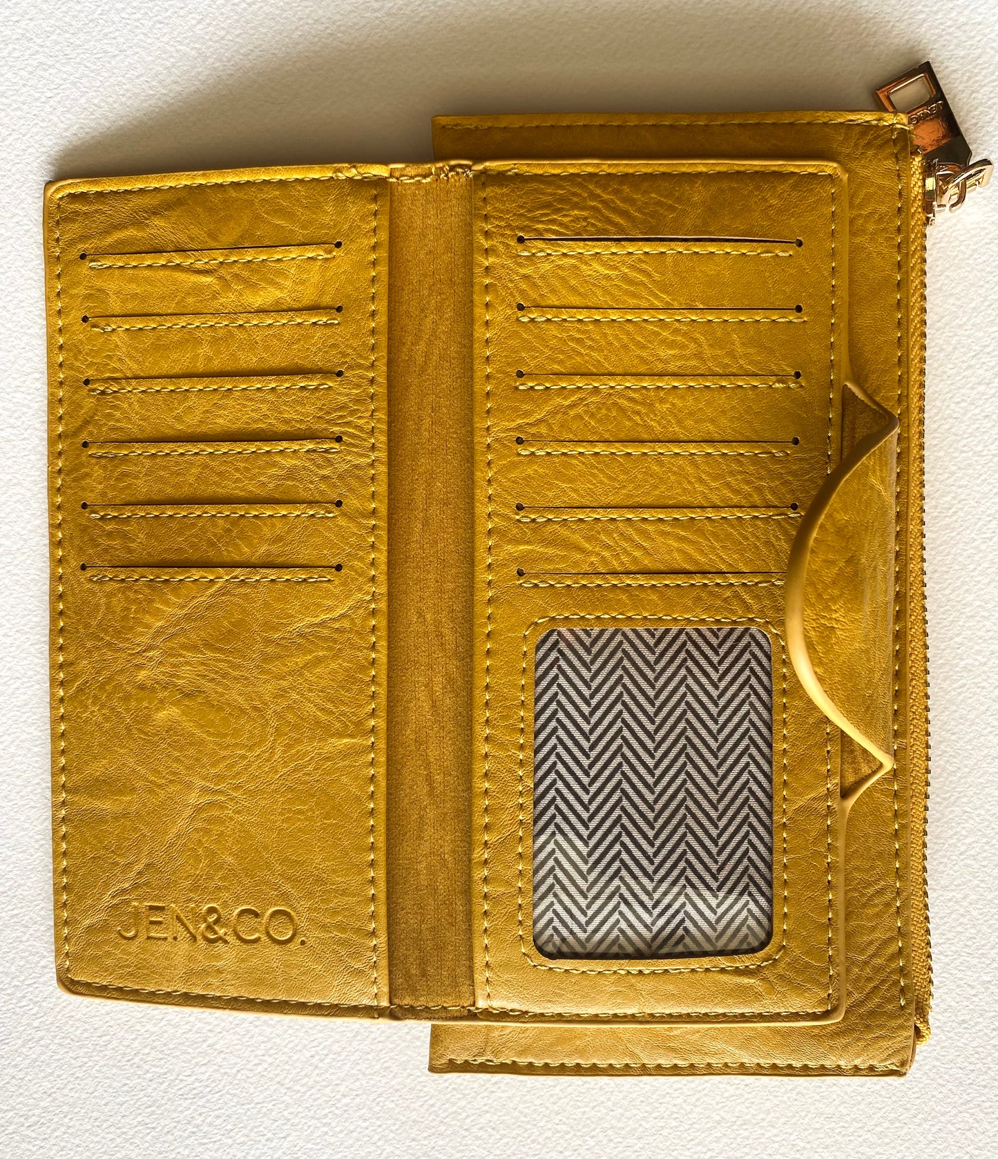 Wallet with Snap Closure and Zip Change Pocket