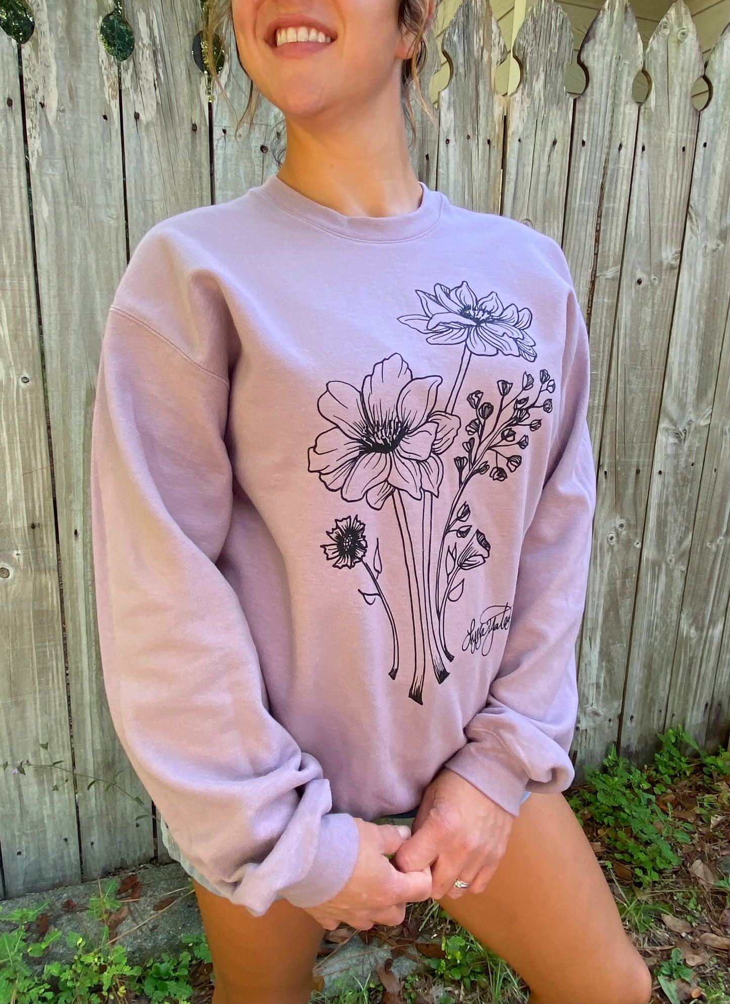 Lavender Bloom Sweatshirt