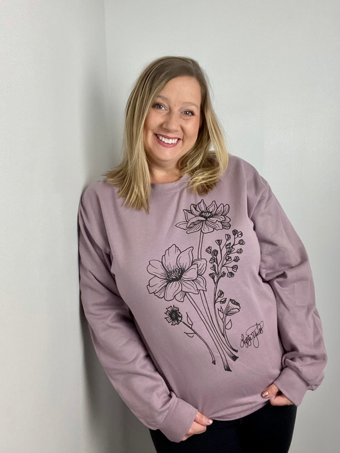 Lavender Bloom Sweatshirt