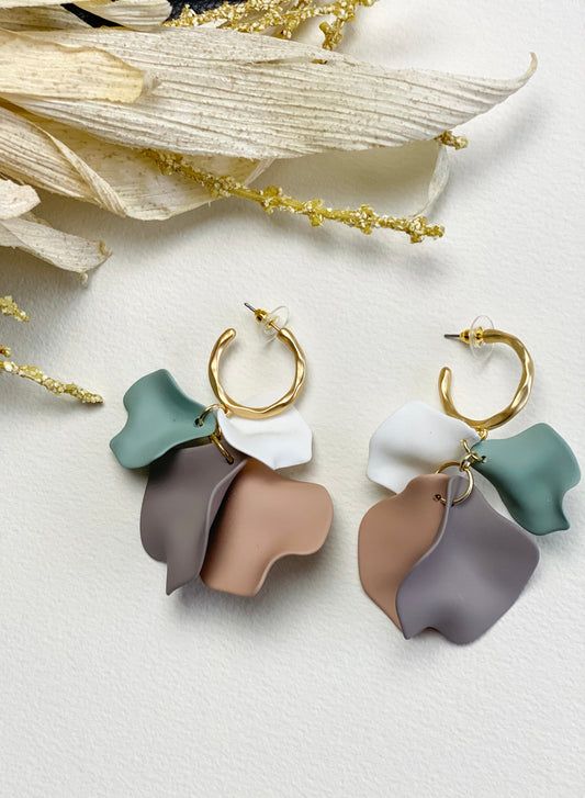 Blushing Blossom Petal Earrings