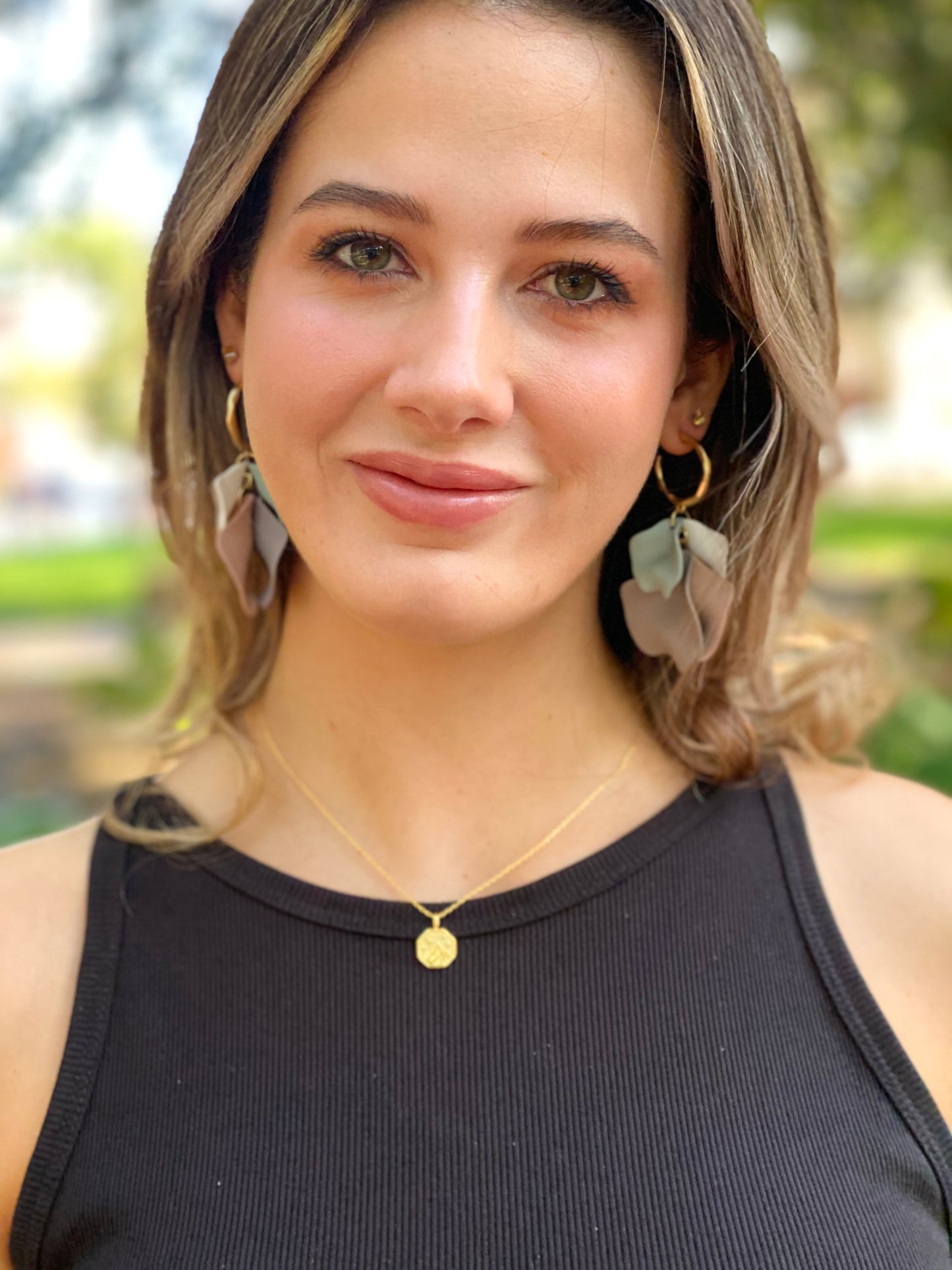 Blushing Blossom Petal Earrings