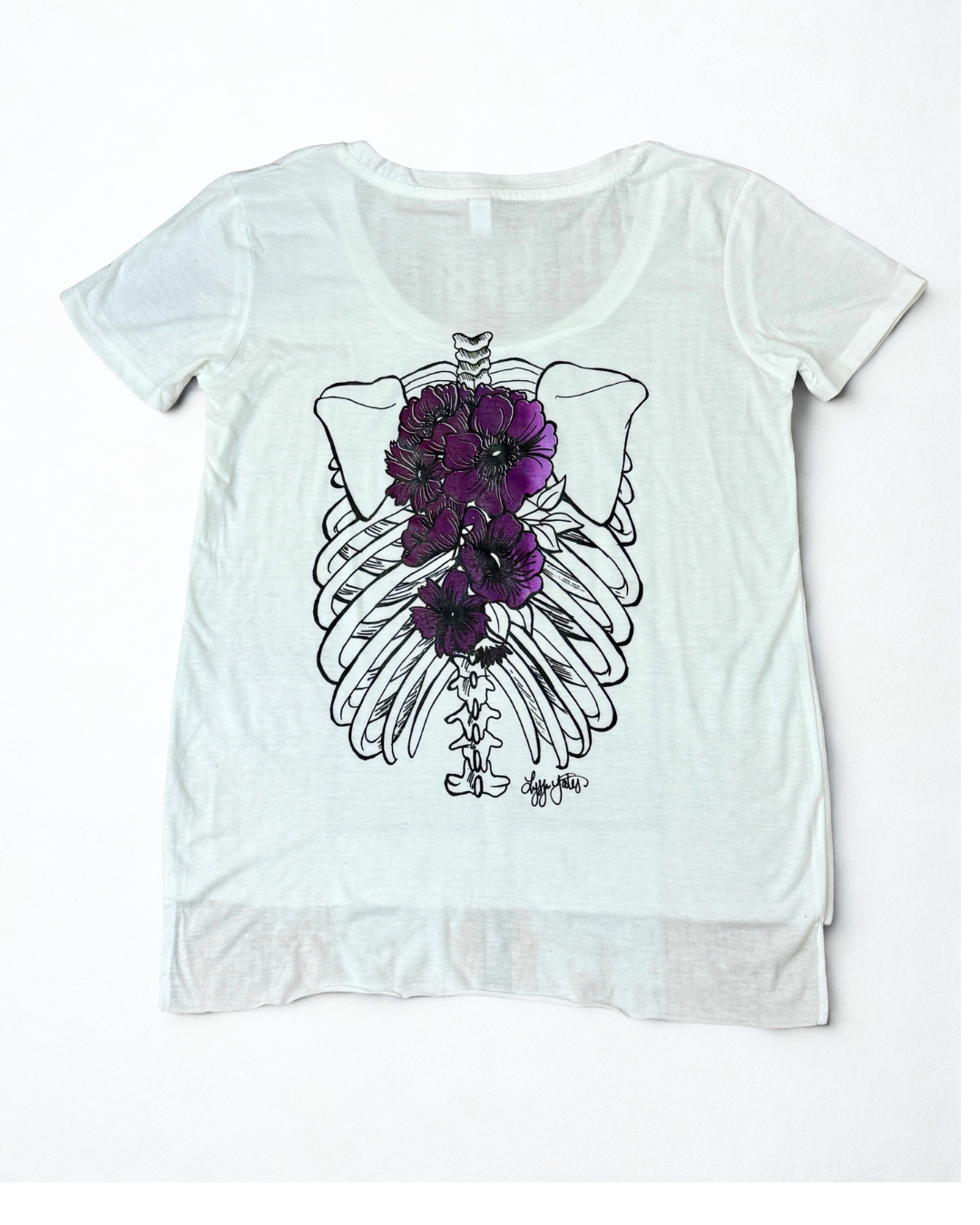 Floral Spine Skele Tee