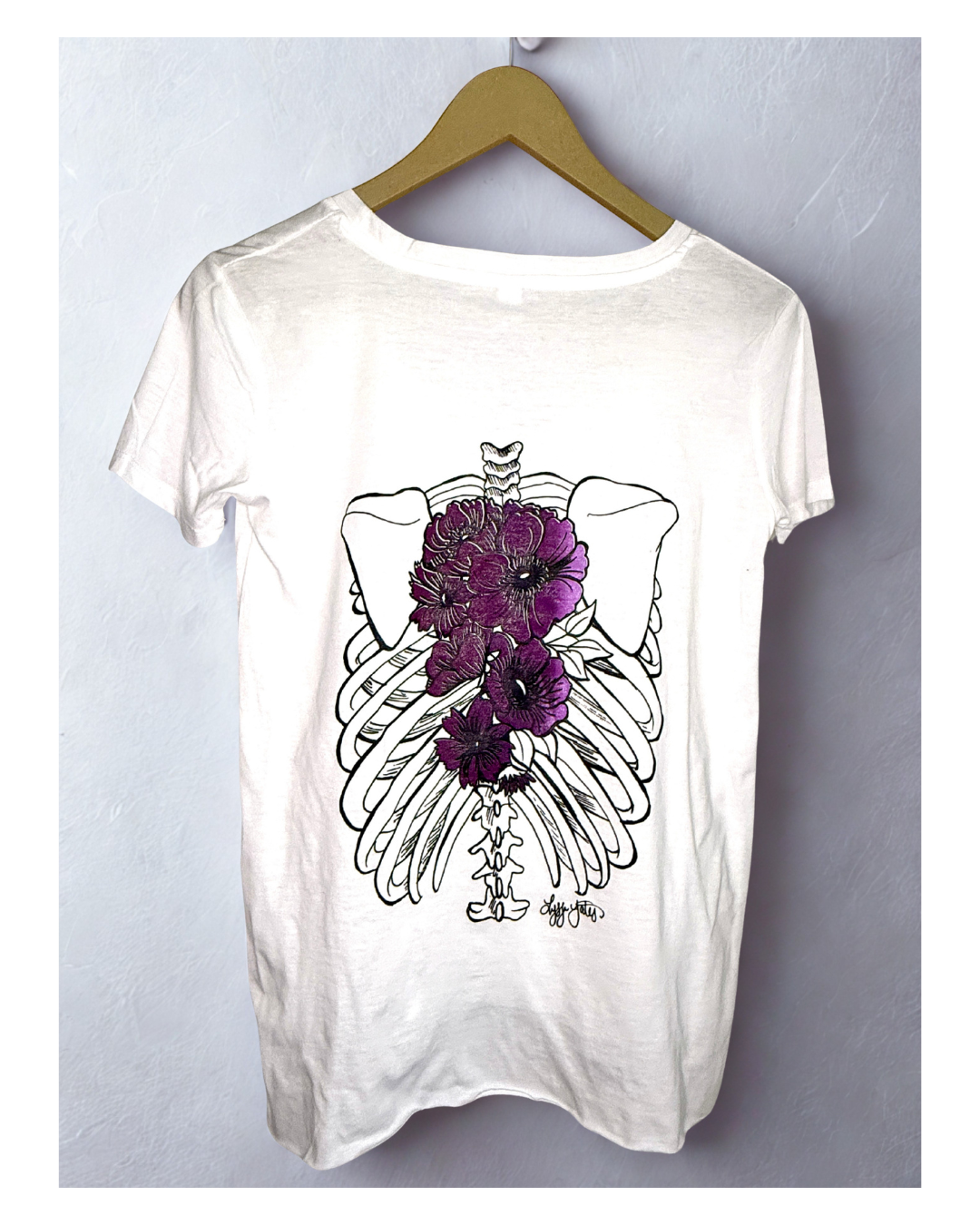 Floral Spine Skele Tee