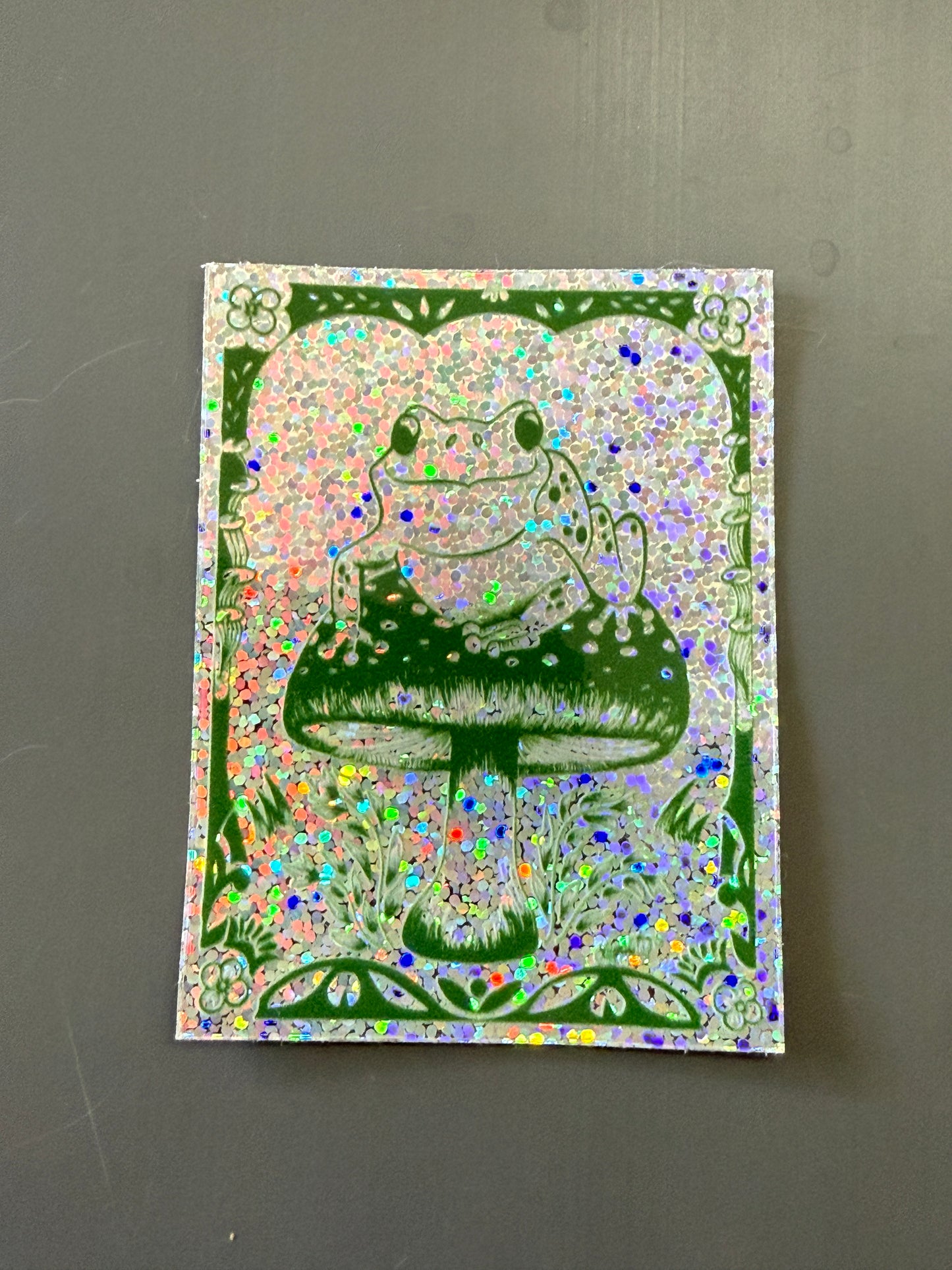 Frog Glitter Sticker