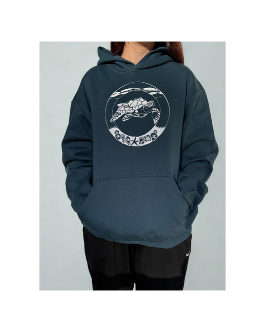 Sea Turtle Blue-green Hoodie