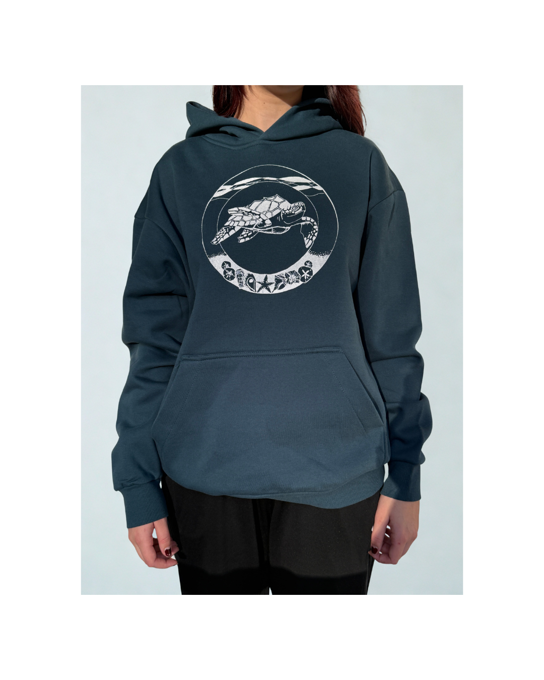 Sea Turtle Blue-green Hoodie