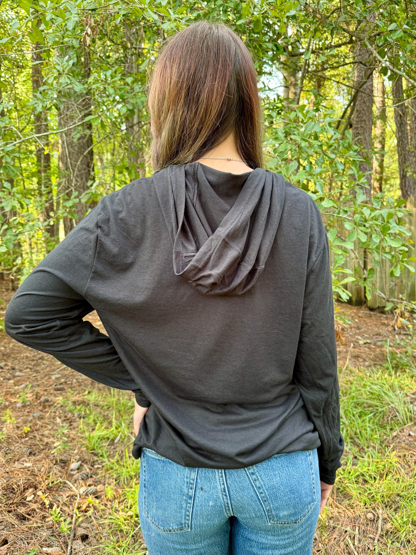 Skele Bat Long Sleeve Hooded Tee