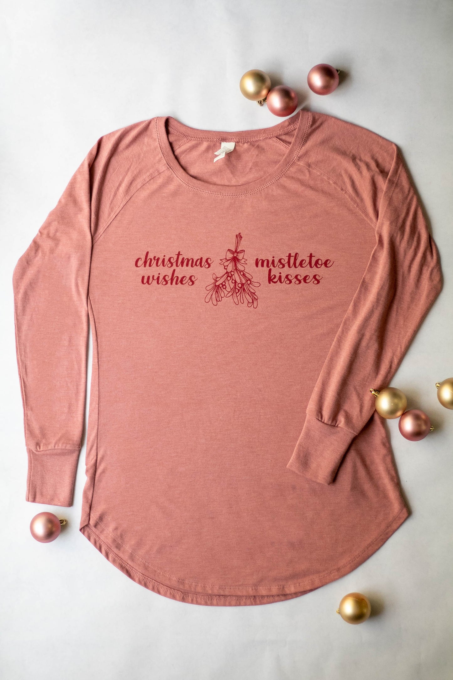 Mistletoe Kisses Long Sleeve Tee