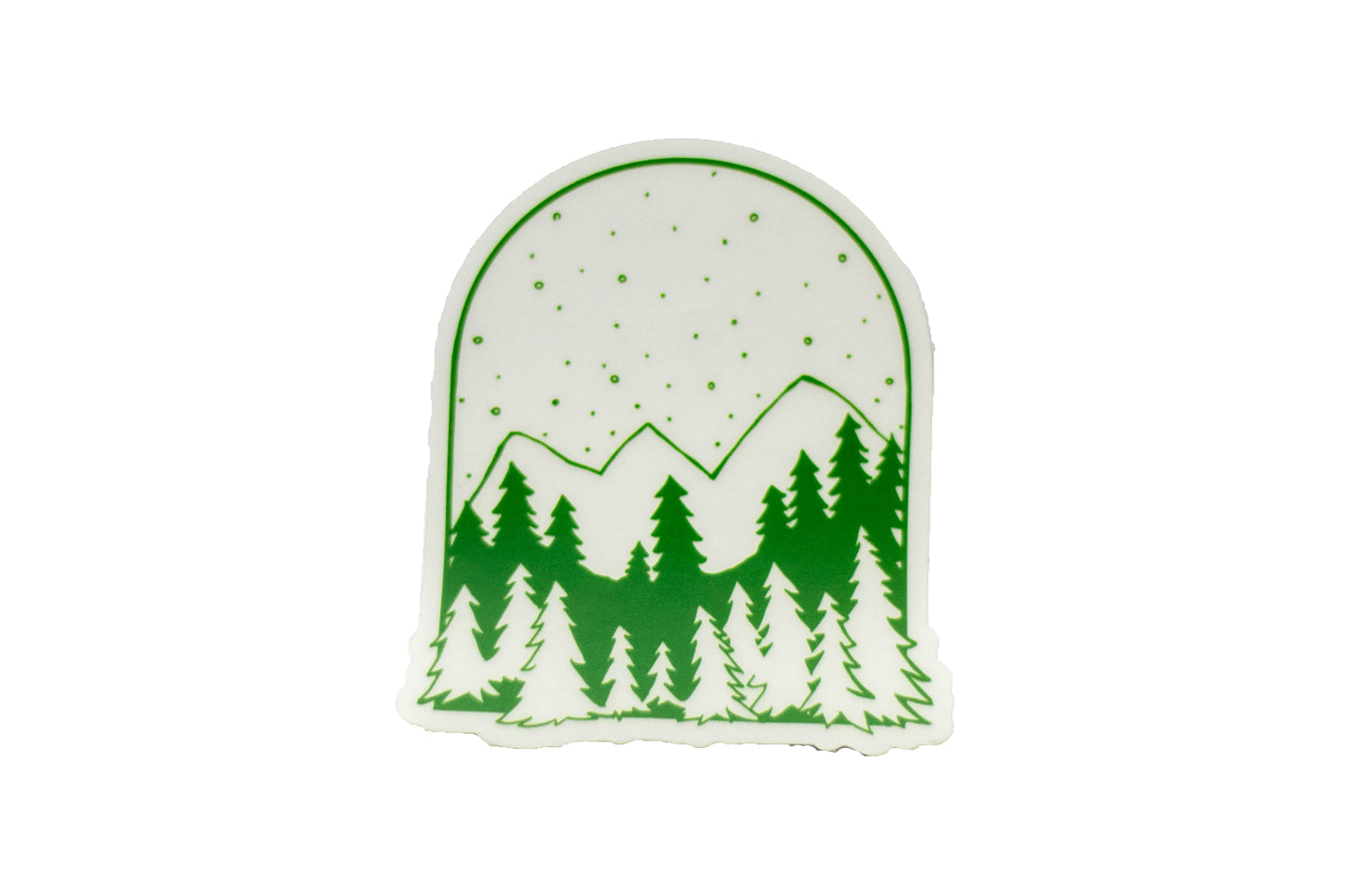 Snowy Forest Sticker