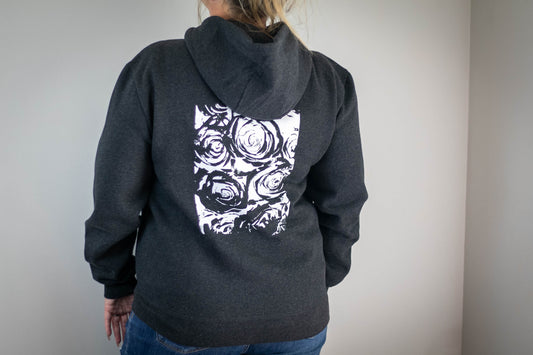 Inverse Rose Hoodie Sweater