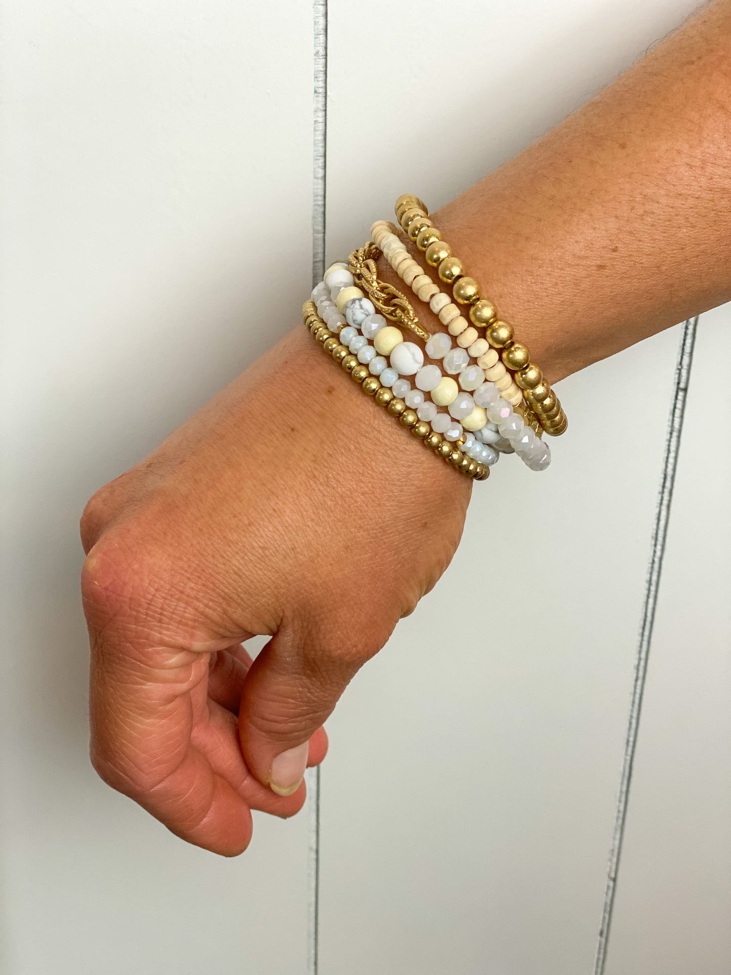 White/Gold Bracelet Bunch