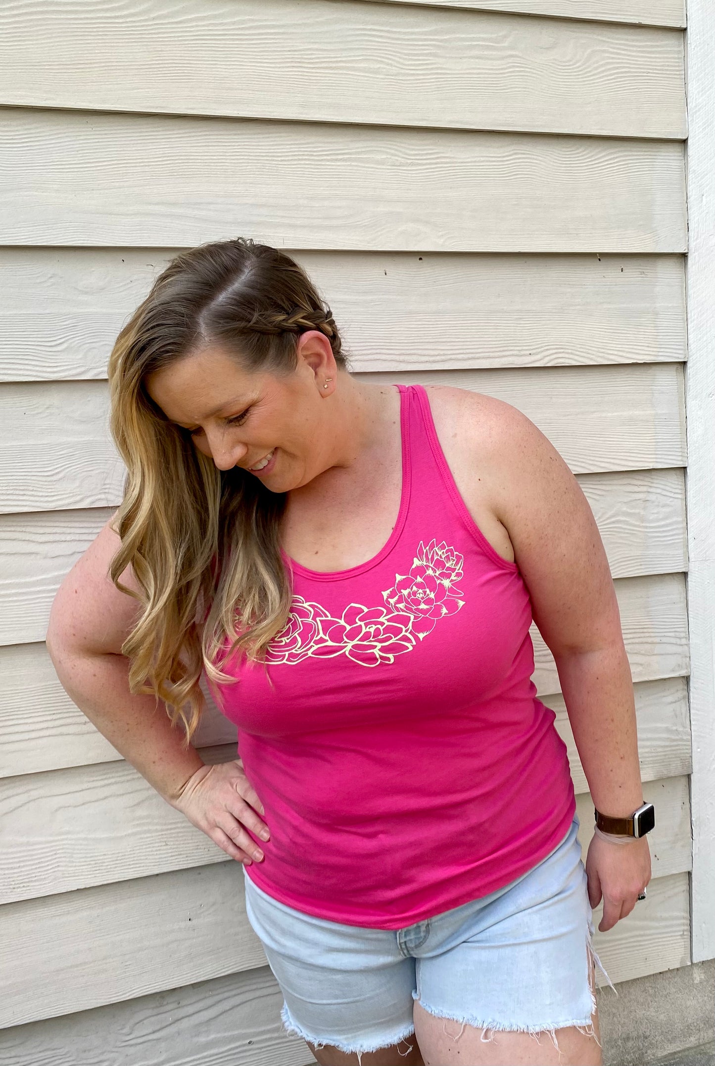 Succulent Pink Tank Top