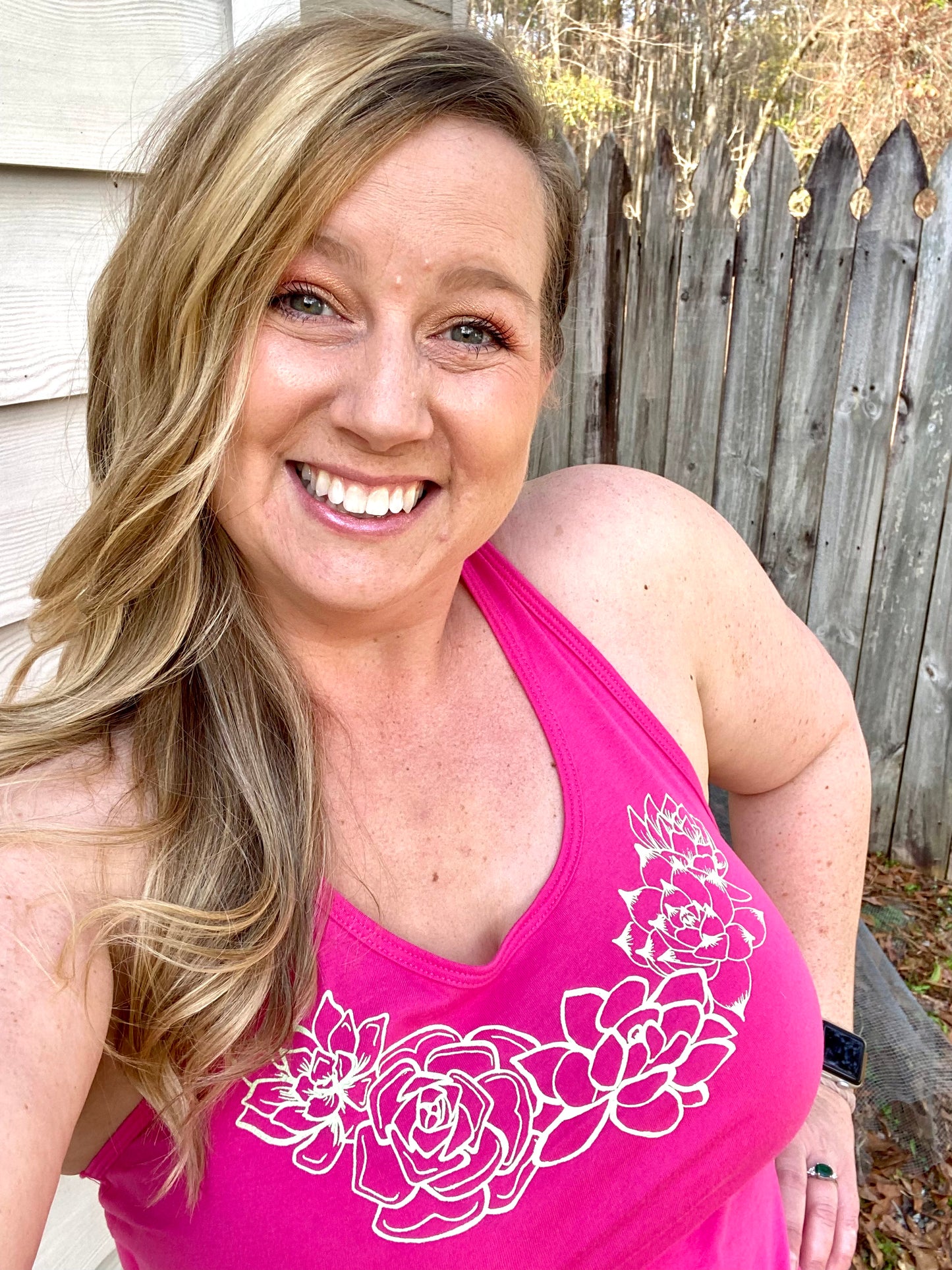 Succulent Pink Tank Top